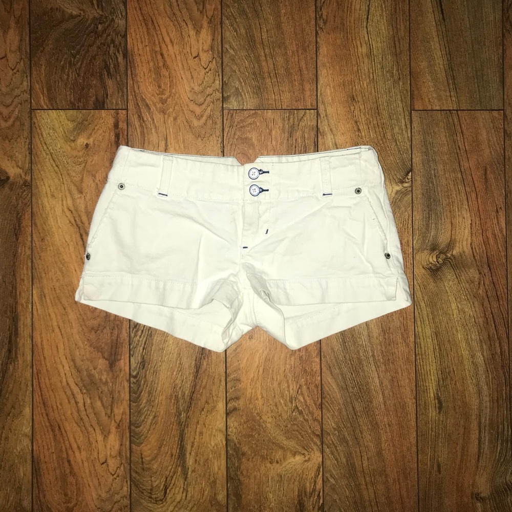 American Eagle White Denim Shorts